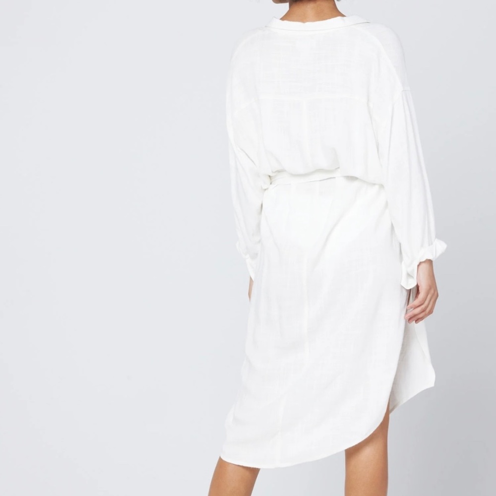 L*SPACE White Linen Barcelona Dress - Picture 4 of 4